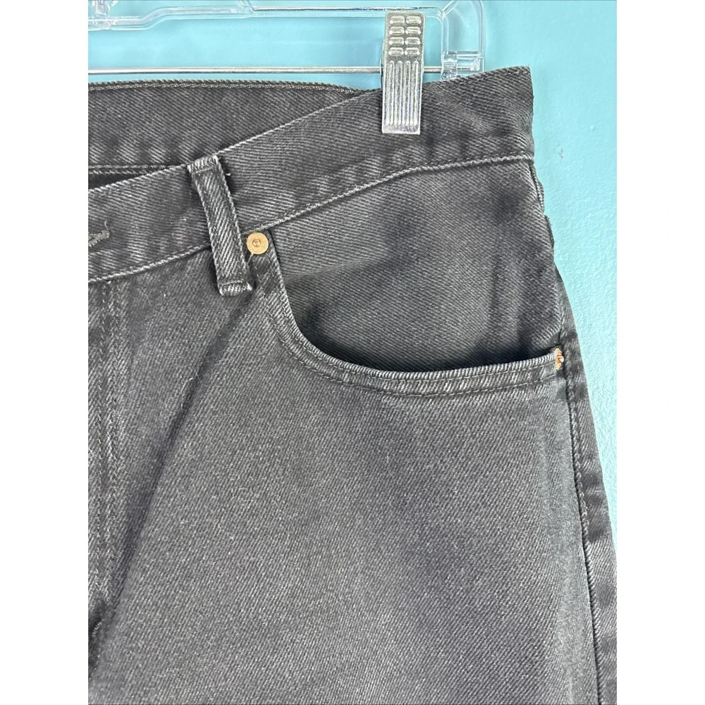 Levi's 560 Loose Fit Tapered Black Wash Denim Jeans USA Made 36x36